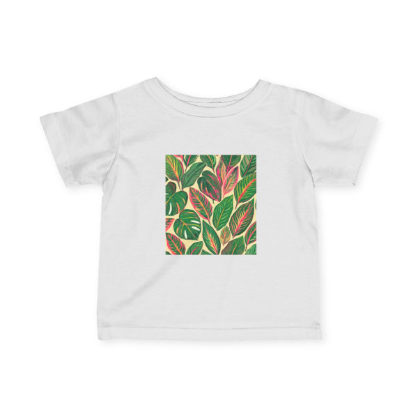 Tropical Leaf Symphony - Infant Fine Jersey Tee