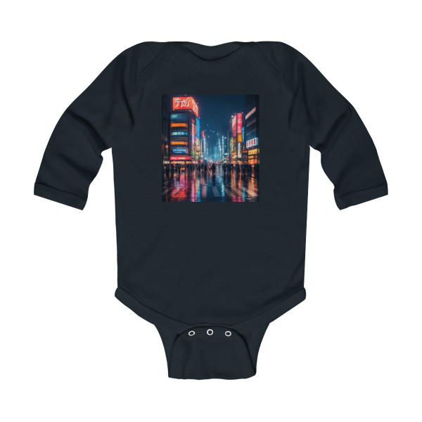 Tokyo Neon Nights - Infant Long Sleeve Bodysuit