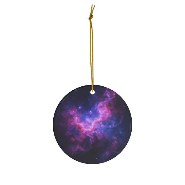 Ethereal Nebula Whispers - Ceramic Ornament, 1-Pack