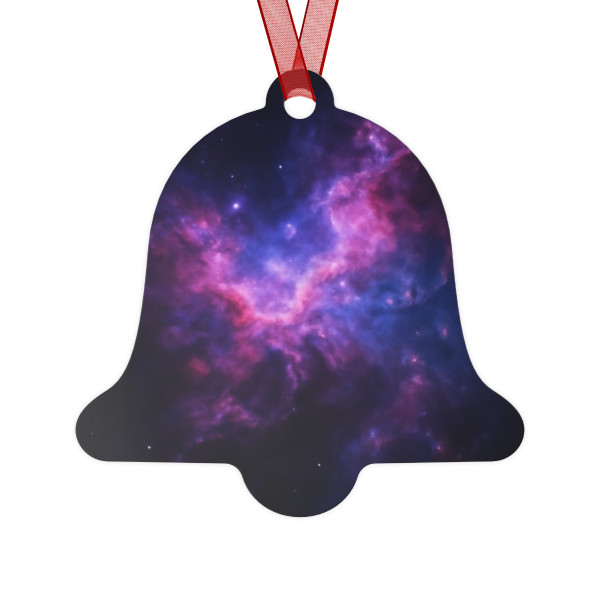 Ethereal Nebula Whispers - Metal Ornaments