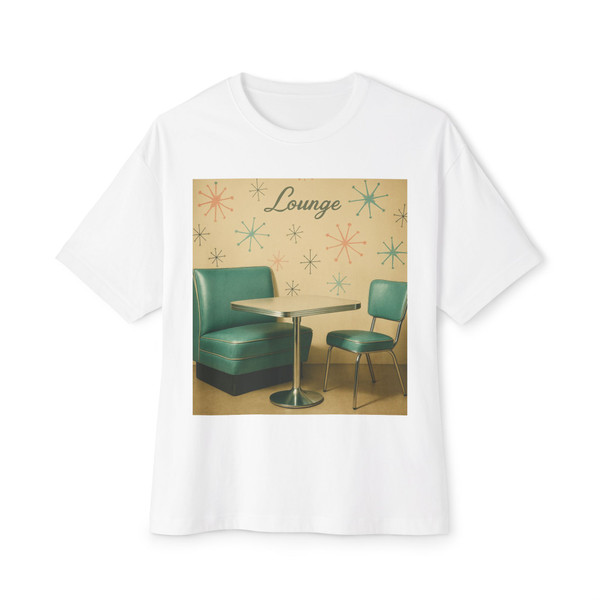 Atomic Age Lounge - Unisex Oversized Boxy Tee