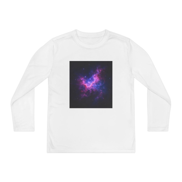 Ethereal Nebula Whispers - Youth Long Sleeve Competitor Tee