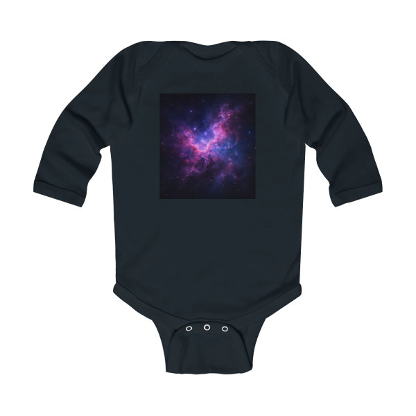 Ethereal Nebula Whispers - Infant Long Sleeve Bodysuit