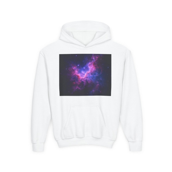 Ethereal Nebula Whispers - Youth Heavy Blend Hooded Sweatshirt