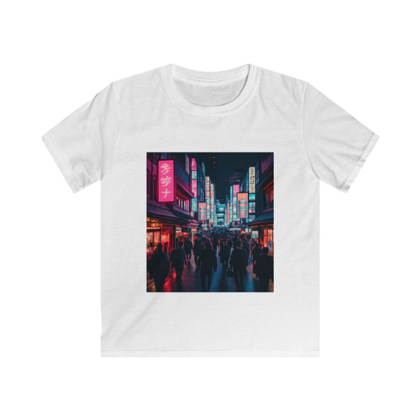 Tokyo Neon Vibes - Kids Softstyle Tee