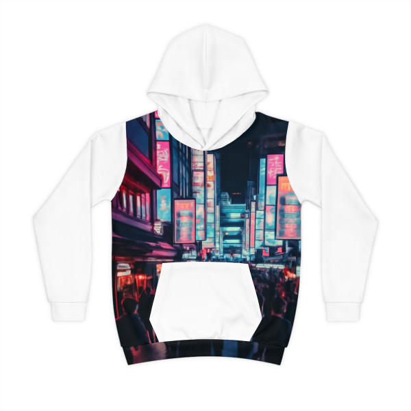 Tokyo Neon Vibes - Children's Hoodie (AOP)