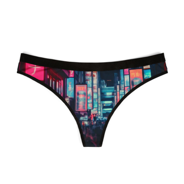 Tokyo Neon Vibes - Women's Thongs (AOP)