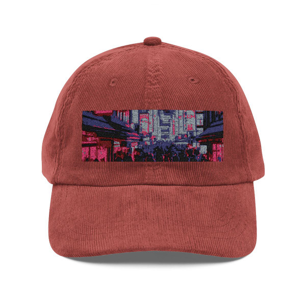 Tokyo Neon Vibes - Vintage Corduroy Cap (Embroidery)