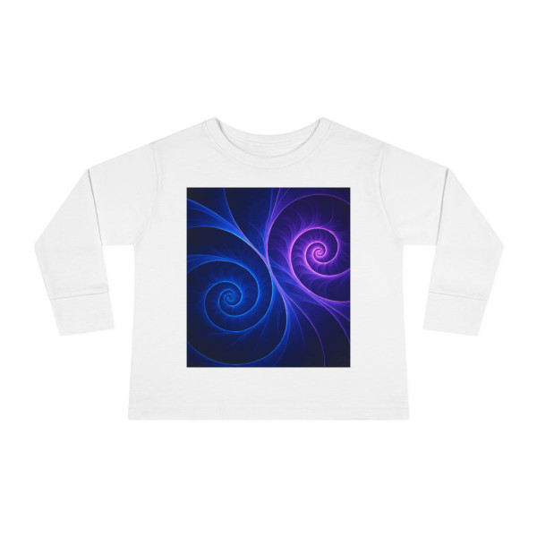 Fractal Wave Fusion - Toddler Long Sleeve Tee