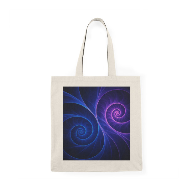Fractal Wave Fusion - Natural Tote Bag