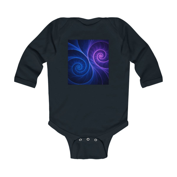 Fractal Wave Fusion - Infant Long Sleeve Bodysuit