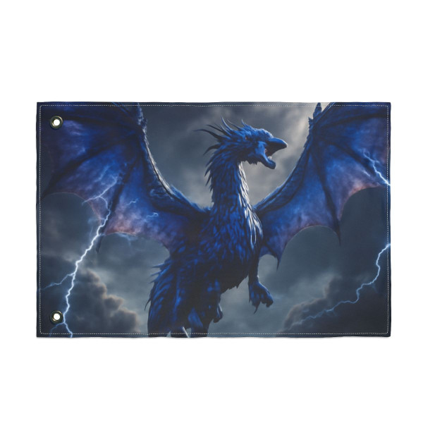 Celestial Storm Wyrm - Double Sided Flag