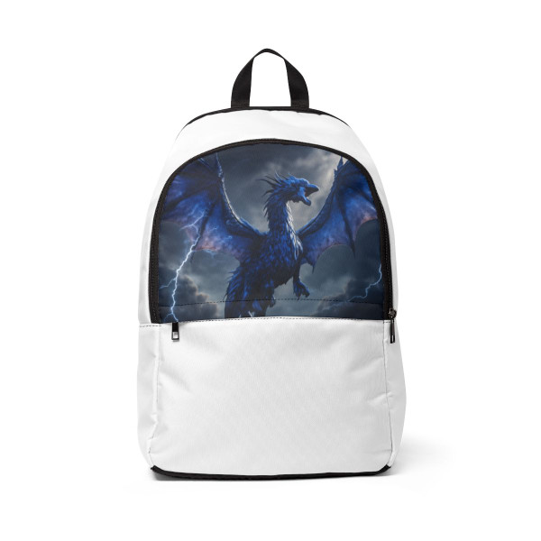 Celestial Storm Wyrm - Unisex Fabric Backpack