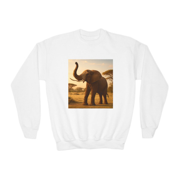 Graceful Elephant Dance - Youth Crewneck Sweatshirt