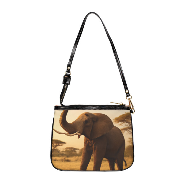 Graceful Elephant Dance - Small Shoulder Bag