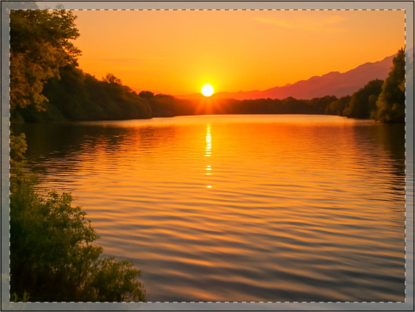 Golden Hour Over Lake - Yard Signs