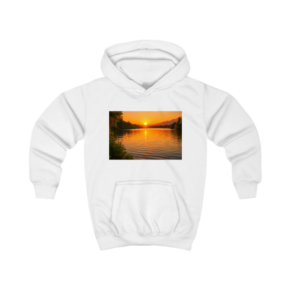 Golden Hour Over Lake - Kids Hoodie