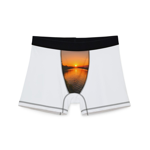 Golden Hour Over Lake - Men's Boxers (AOP)