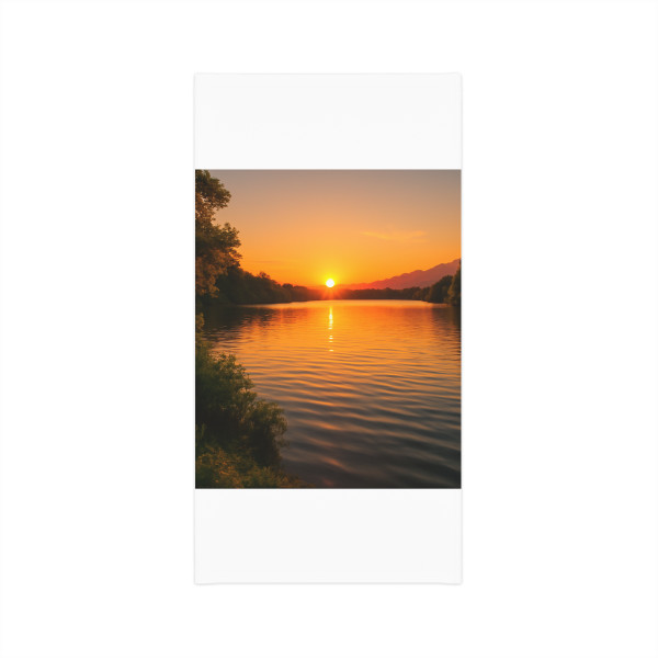 Golden Hour Over Lake - Lightweight Neck Gaiter