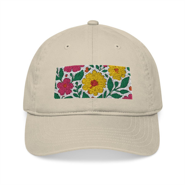 Whimsical Garden Escape - Organic Baseball Cap (Embroidery)