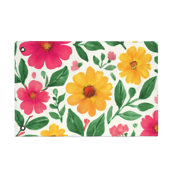 Whimsical Garden Escape - Double Sided Flag