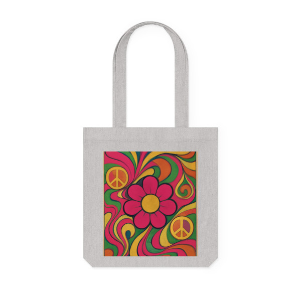 Groovy Flower Power - Woven Tote Bag
