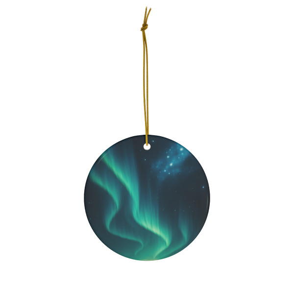 Galactic Aurora Waves - Ceramic Ornament, 1-Pack