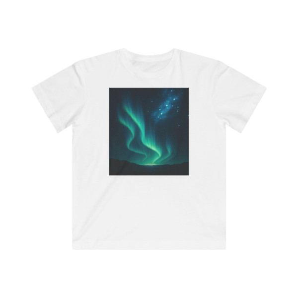 Galactic Aurora Waves - Kids Fine Jersey Tee