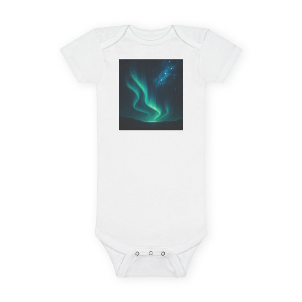 Galactic Aurora Waves - Baby Short Sleeve Onesie®