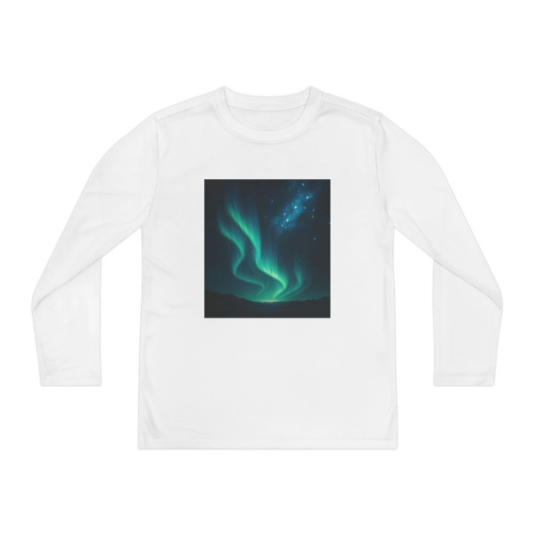 Galactic Aurora Waves - Youth Long Sleeve Competitor Tee