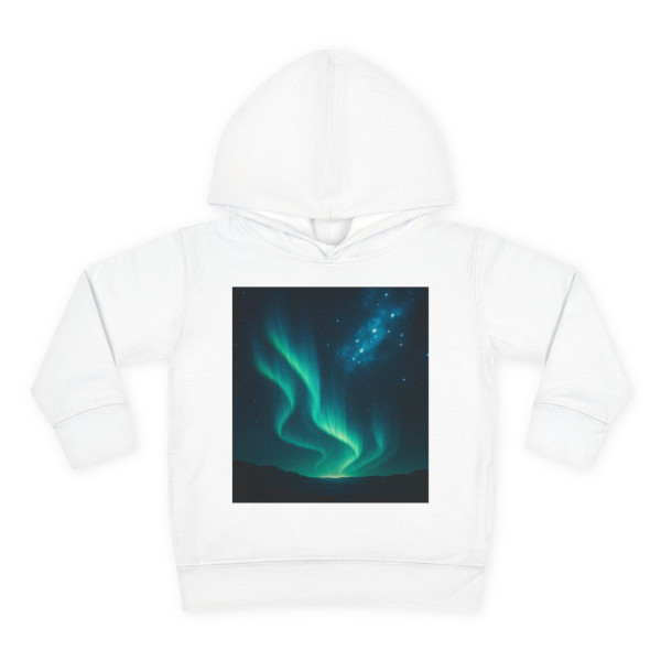 Galactic Aurora Waves - Toddler Pullover Fleece Hoodie
