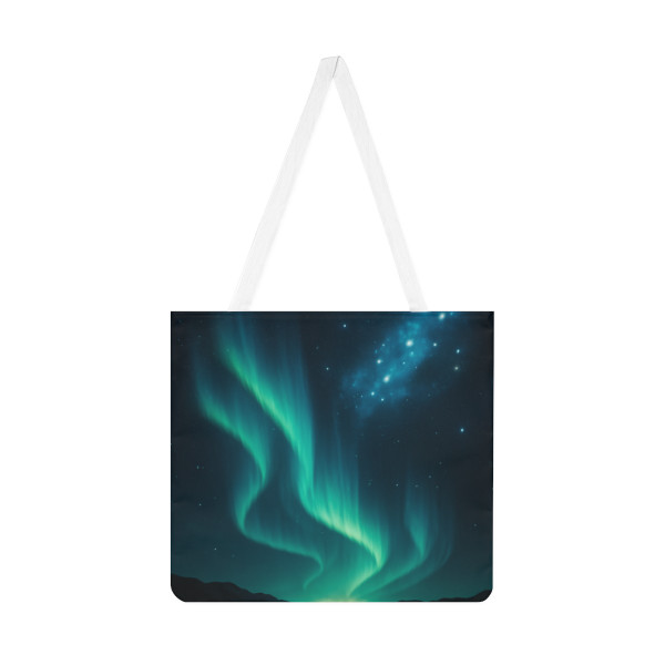Galactic Aurora Waves - Shoulder Tote Bag (AOP)