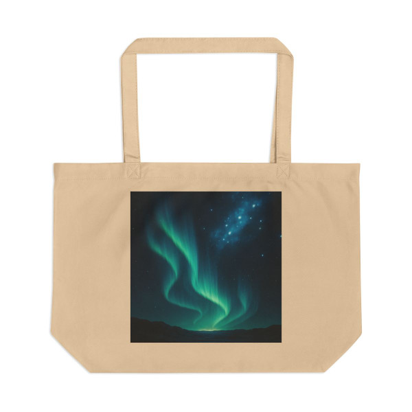 Galactic Aurora Waves - Large Eco Tote