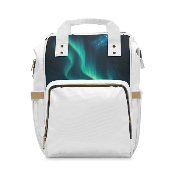 Galactic Aurora Waves - Multifunctional Diaper Backpack