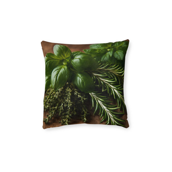 Garden Herb Symphony - Square Pillow