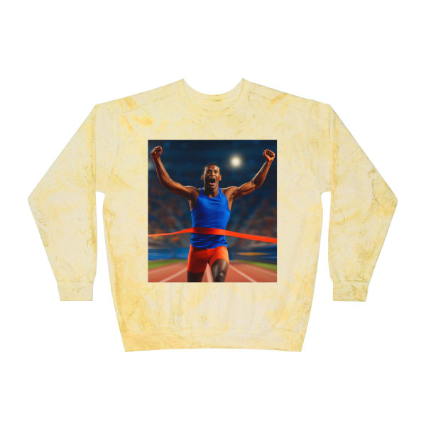 Victory Sprint Moment - Unisex Color Blast Crewneck Sweatshirt