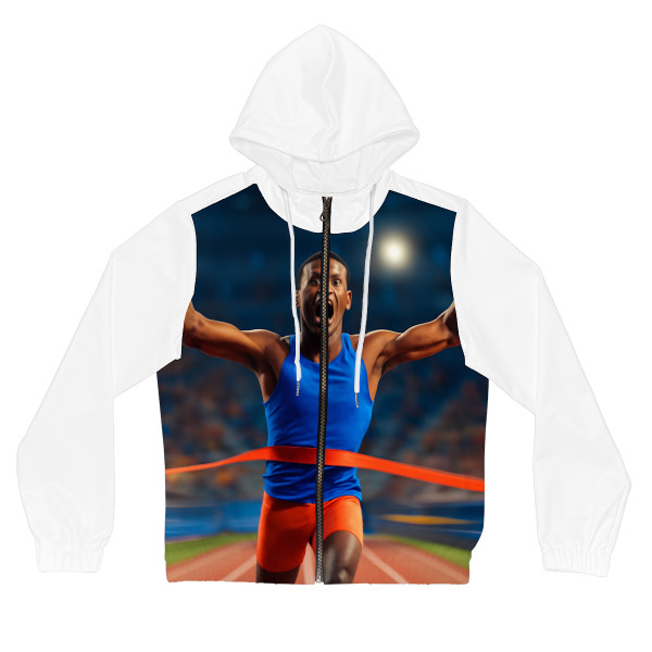 Victory Sprint Moment - Women’s Full-Zip Hoodie (AOP)