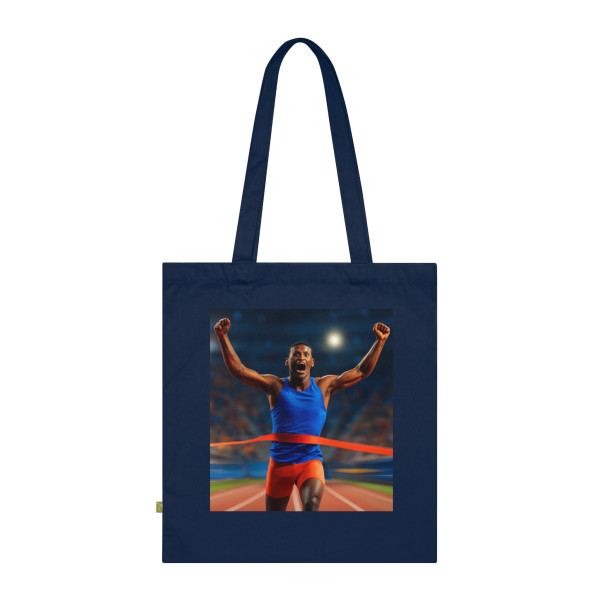 Victory Sprint Moment - Organic Cotton Tote Bag