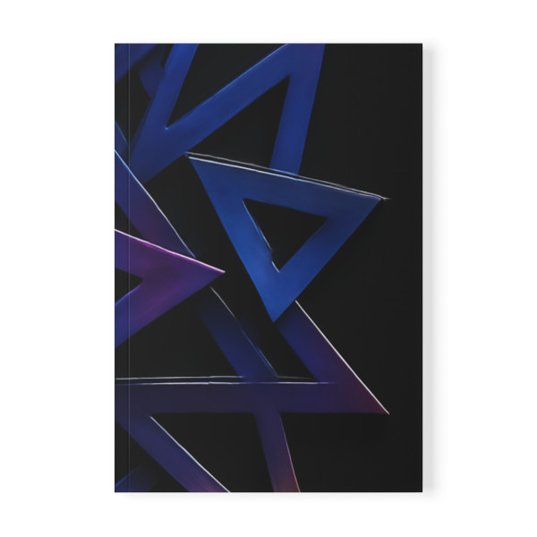 Cosmic Triangle Flow - Softcover Notebook, A5