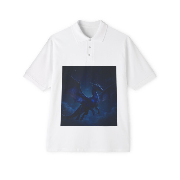 Celestial Night Wyrm - Men's Piqué Polo