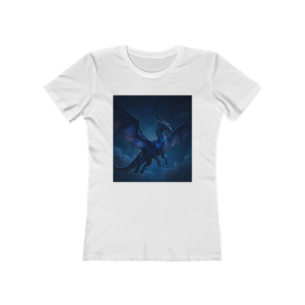 Celestial Night Wyrm - The Boyfriend Tee for Women