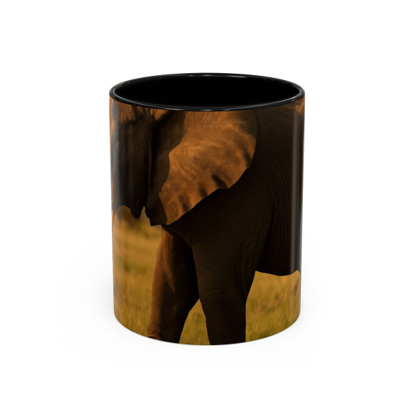 Majestic Elephant Grace - Accent Coffee Mug (11, 15oz)