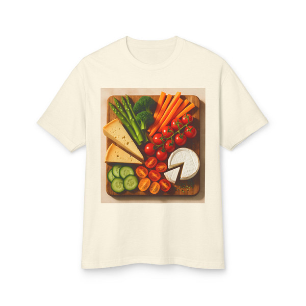 Gourmet Garden Platter - Unisex Garment-Dyed Heavyweight Cotton Tee