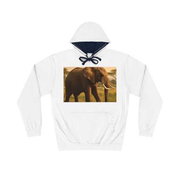 Majestic Elephant Grace - Unisex Varsity Hoodie