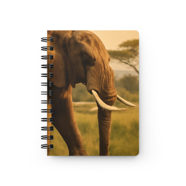 Majestic Elephant Grace - Spiral Bound Journal