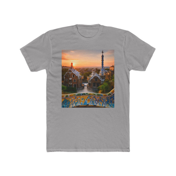 Barcelona Mosaic Dreams - Unisex Cotton Crew Tee