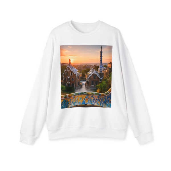 Barcelona Mosaic Dreams - Unisex Drop Shoulder Sweatshirt