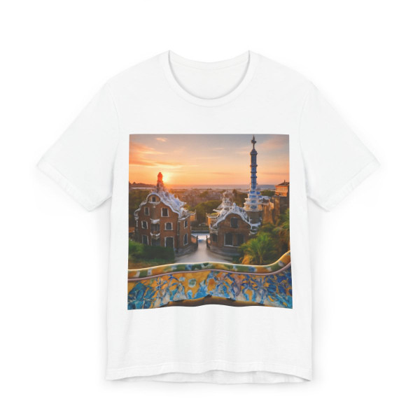 Barcelona Mosaic Dreams - Unisex Jersey T-Shirt
