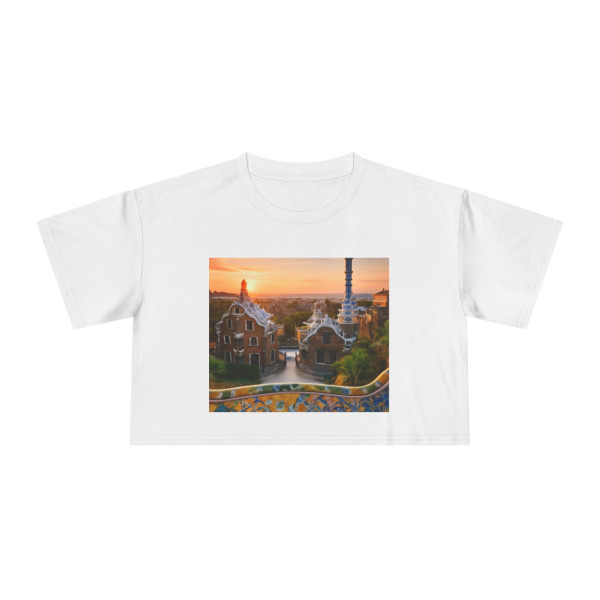 Barcelona Mosaic Dreams - Women's Crop Tee