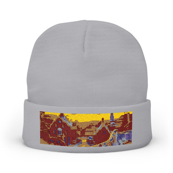 Barcelona Mosaic Dreams - Knit Beanie (Embroidery)